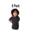 6 Pack: BELLA + CANVAS Toddler Triblend Crewneck Short Sleeve T-Shirt for Play, Casual & Everyday Wear